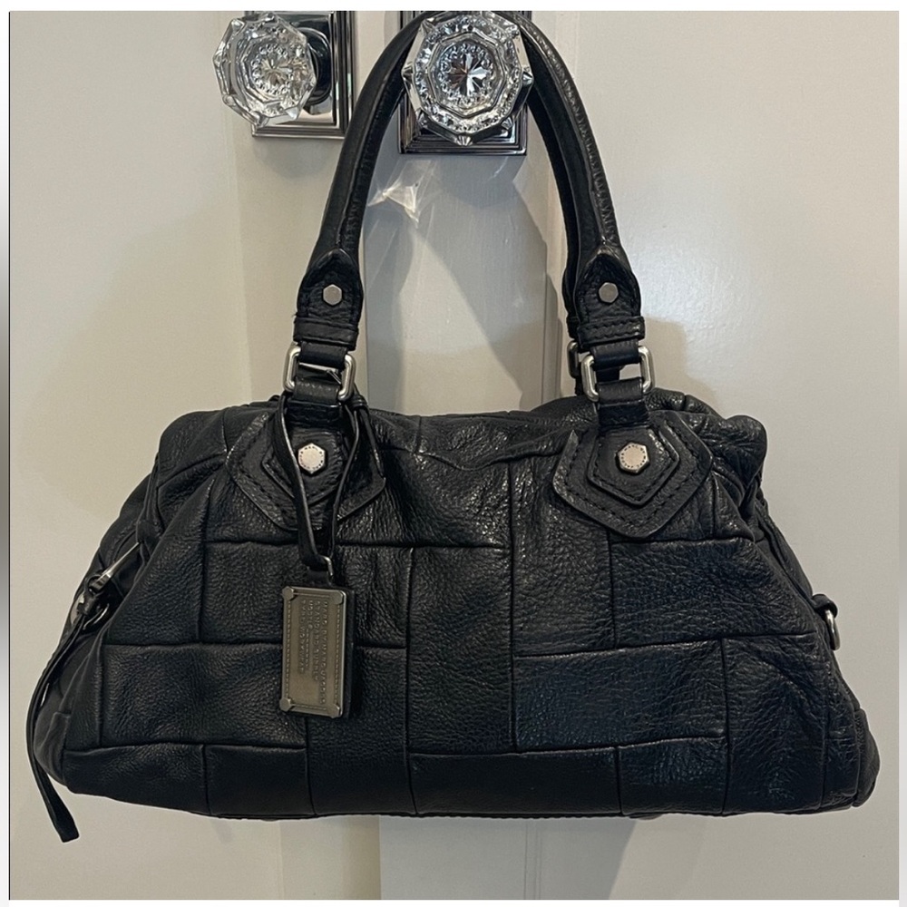 Marc Jacobs Black Quilted Italian Leather Handbag